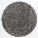 Load image into Gallery viewer, Stunning Soft Round Shaggy Charcoal Turkish Rug
